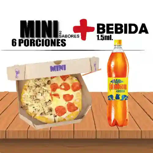 Pizza Mini+bebida 400 ml