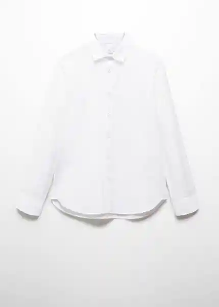 Camisa Soller Blanco Talla L Hombre Mango