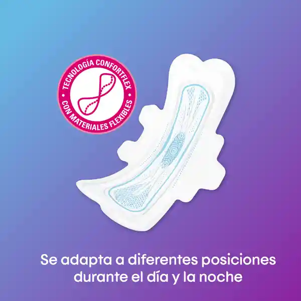 Toalla Higiénicas Femeninas Kotex Nocturna Discreta 8 Und