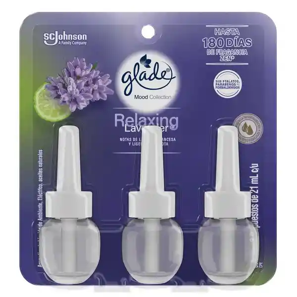 Glade Aceite Natuales Mood Collection Relaxing Lavender 63 mL