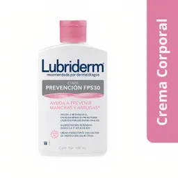 Lubriderm Crema Etapa Prevención FPS30
