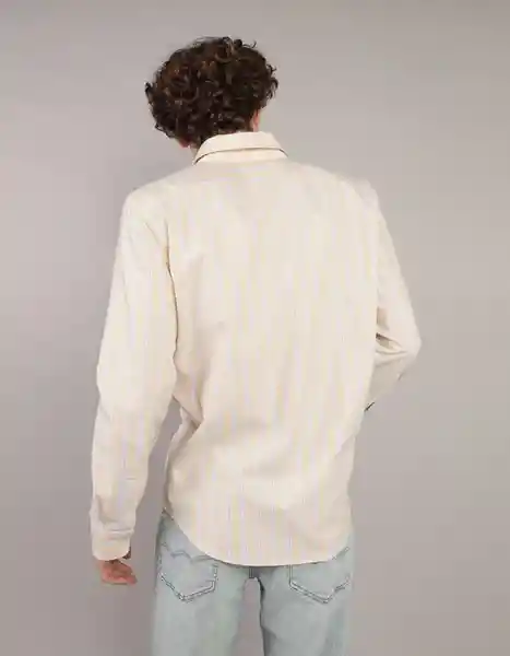 Camisa Hombre Beige Talla: MEDIUM 2830212 American Eagle