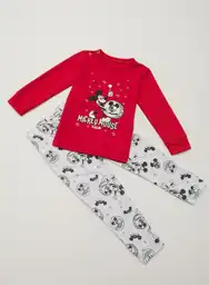 Pijama Estampado 1 Rojo y Blanco Talla 3T