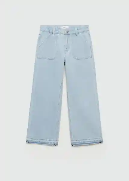 Jean Straight Tejano Claro Talla 10 Niñas Mango