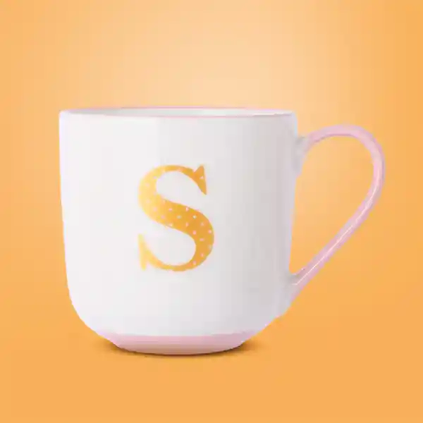 Taza de Cerámica Rosa 430 mL Serie Miniso