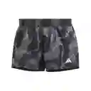 Adidas Short Pacer Tr-Es Aop Para Mujer Negro Talla S