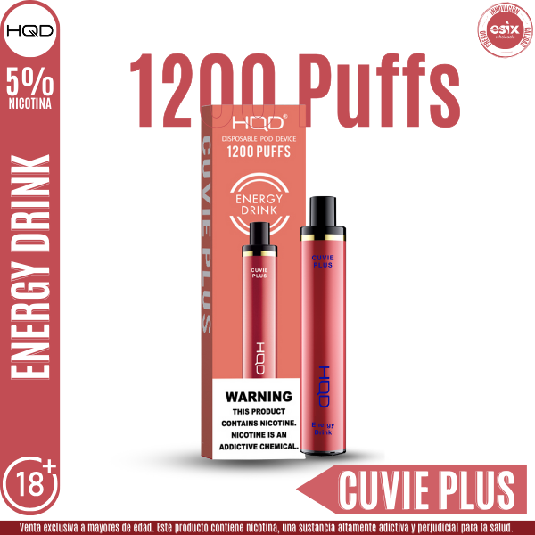 elf bar vape uk HQD Cuvie Plus Nicotine Disposable Vape 1200 Puff – University Vape
