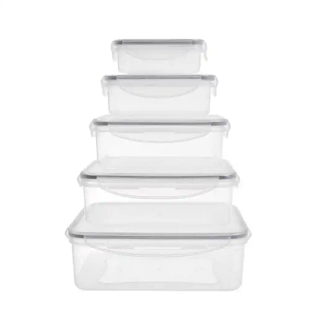 Finlandek Set Recipiente de Plástico Basic Esencial Tapa MB - 04