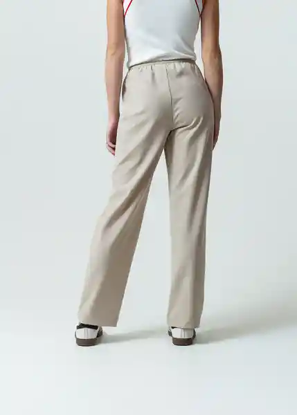 Pantalón Moly Mujer Crudo Pluma Medio Talla M 532G345 Naf Naf