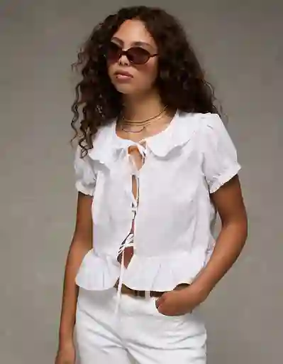 Camisa Mujer Blanco Talla Medium 6324100 American Eagle