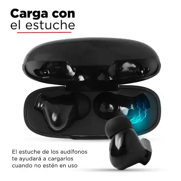 Audifonos Inalámbricos Color Negro Modelo Eb019 Miniso