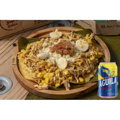 Combo la Timbíca + Cerveza Aguila Original Lta 330ml