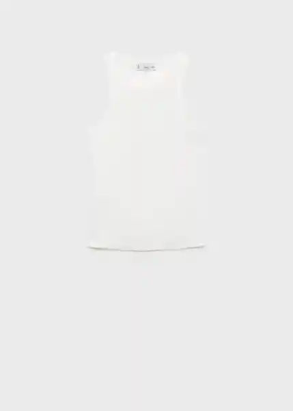 Top Boni Blanco Talla M Mujer Mango