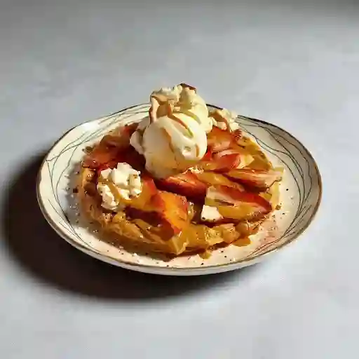 Wafle Arequipe y Fresa