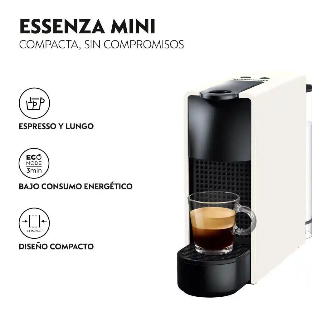 Nespresso Cafetera Essenza Mini Blanca