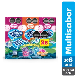 Yogo Yogo Pack Alimento Lácteo Sabor Fresa y Melocotón