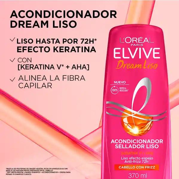 Acondicionador L'Oreal París Elvive Dream Liso 370 mL