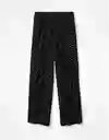 Pantalón Mujer Negro Talla LARGE American Eagle