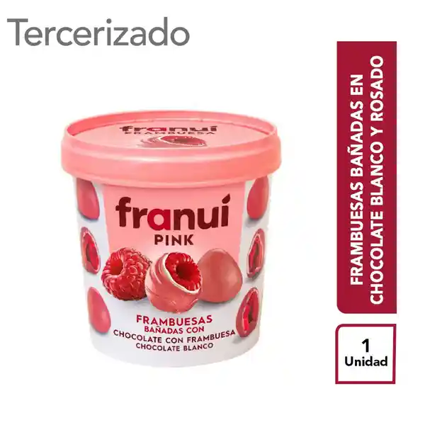 Franui Pink Frambuesa Bañadas en Chocolate Blanco