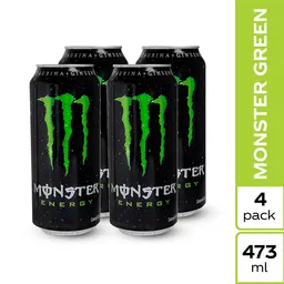 4 x Bebida Energizante Monster Green
