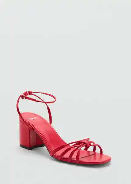 Sandalias Luna Rojo Talla 37 Mujer Mango