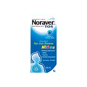 Noraver Jarabe para Niños con Sabor a Chicle Azul (4 mg)