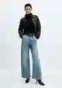 Abrigo Anorak Blandi Negro Talla 28 Mujer Mango