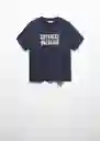 Camiseta Cuteness Navy Talla 19 Teen Niñas Mango