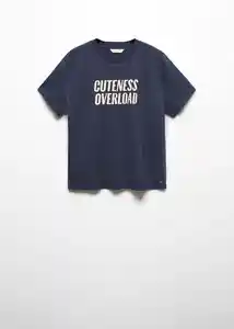 Camiseta Cuteness Navy Talla 19 Teen Niñas Mango