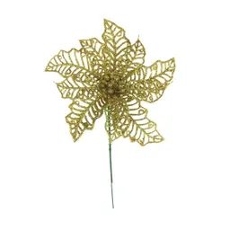 Poinsettia Básica Dorada Navidad 2024 XS