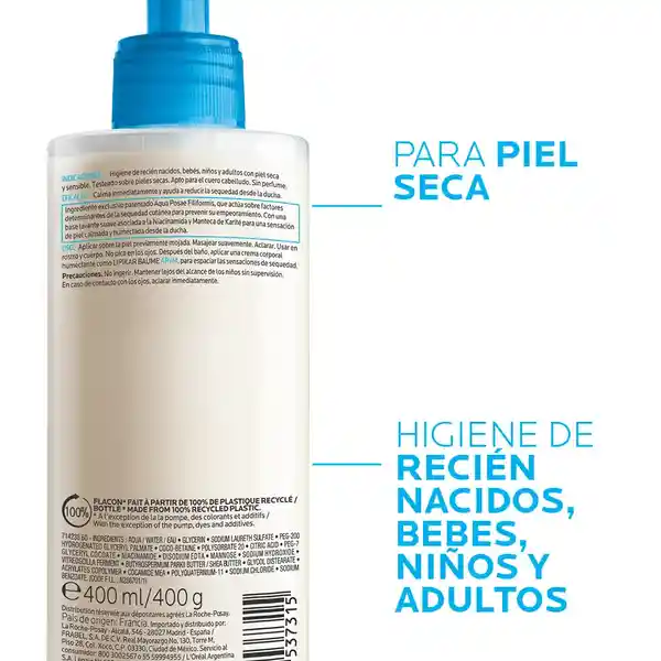 La Roche-Posay Gel de baño Lipikar Syndet Ap + 