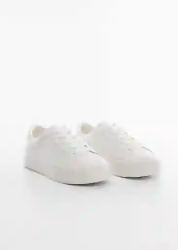 Tenis Asher Blanco Talla 32 Niña Mango