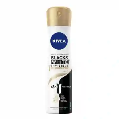 Nivea Desodorante Black & White Invisible Efecto Satín Aerosol