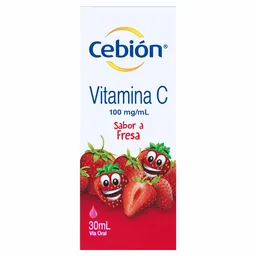 Cebión Vitamina C en Gotas para niños sabor a Fresa con 30ml