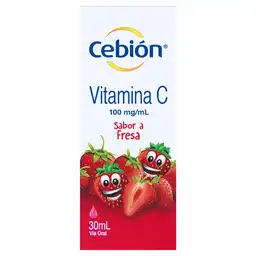 Cebión Vitamina C en Gotas para niños sabor a Fresa con 30ml