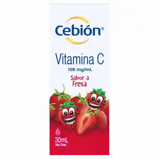 Cebión Vitamina C en Gotas para niños sabor a Fresa con 30ml