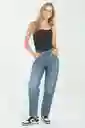Jean Mom Lauren Color Azul Claro Talla 6 Ragged