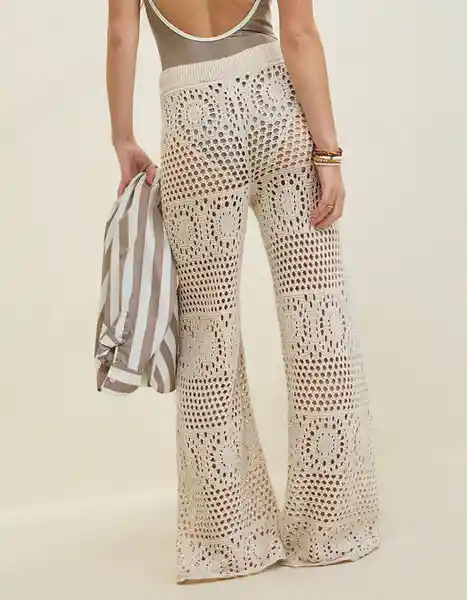 Pantalón Aerie Beige Talla: SM REGULAR 8501109 American Eagle