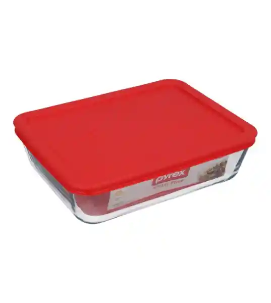 Pyrex Refractaria Rectangular Con Tapa Sku 156169. Sku 071160032842