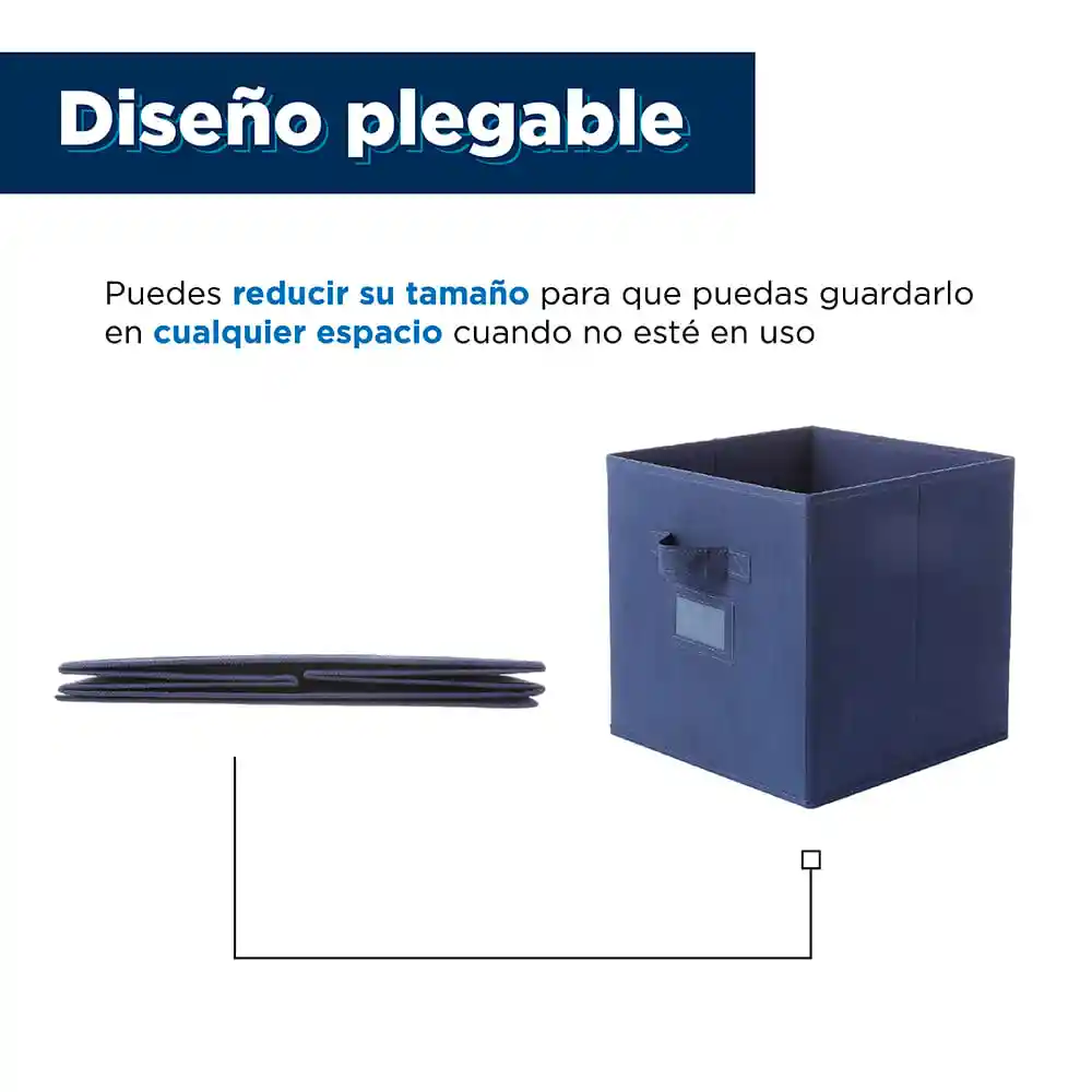 Miniso Organizador de Tela de Color Sólido Azul Marino