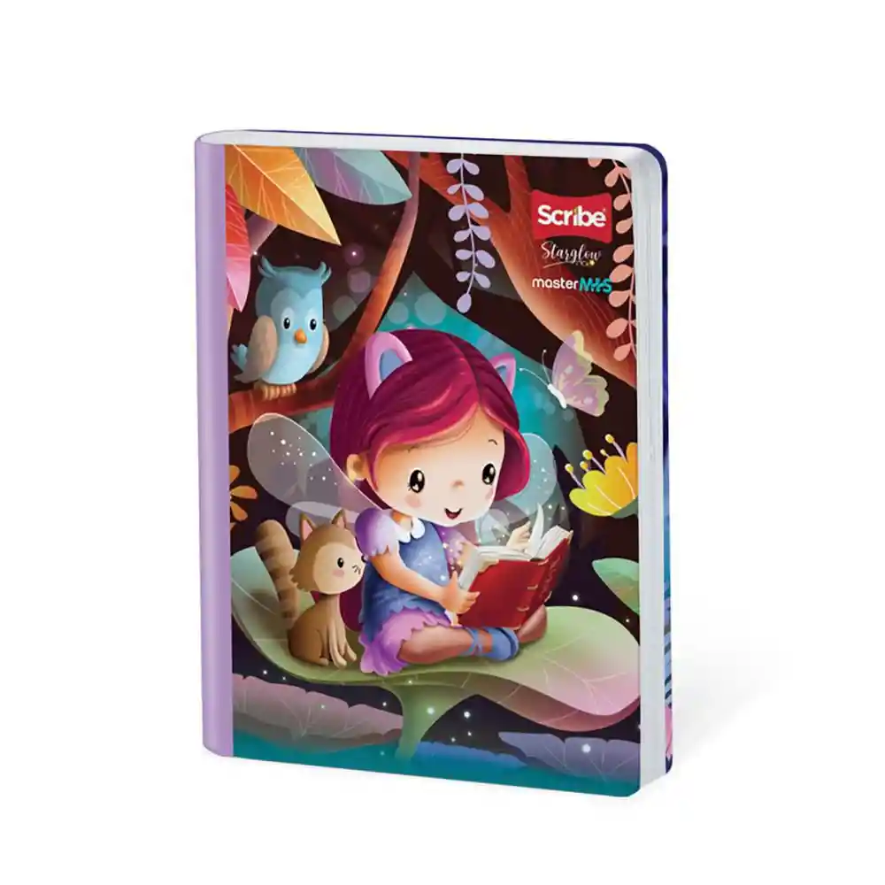 Cuaderno Starglow Master Mas Cuadriculado 100 Hojas Cosido Scribe