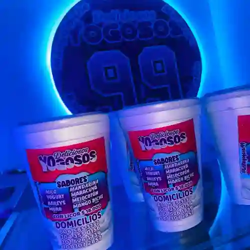 Yogoso de Melocotón con Licor