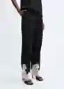Pantalón Adele-w Negro Talla XS Mujer Mango