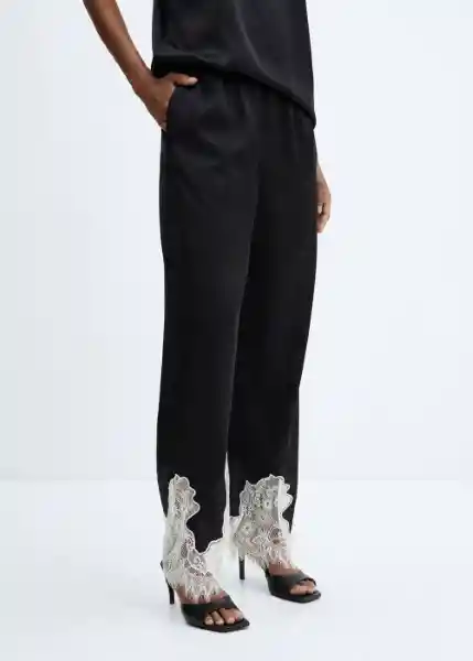 Pantalón Adele-w Negro Talla XS Mujer Mango