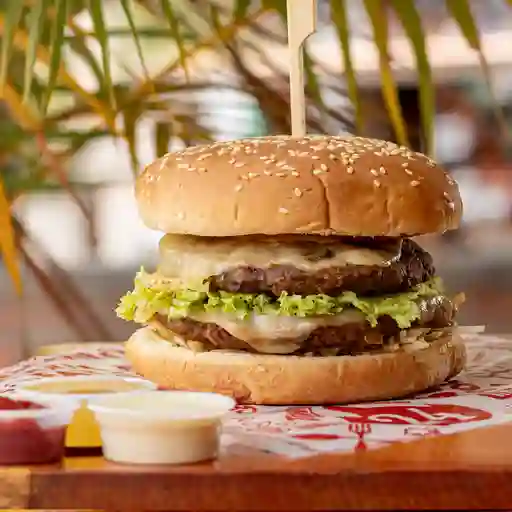 Hamburguesa doble res