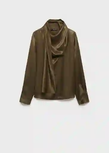 Blusa Laza Khaki Talla S Mujer Mango