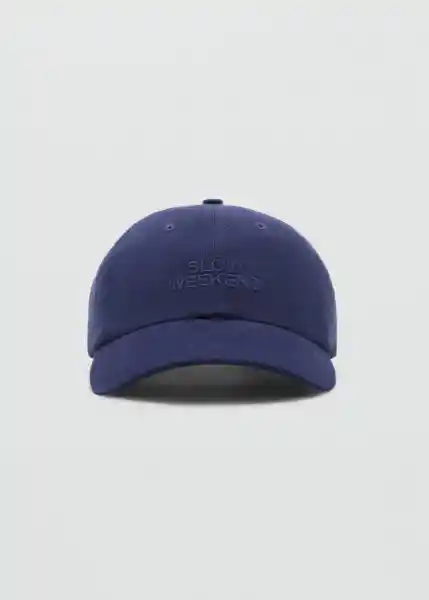 Gorra Slow Navy Talla 99 Mujer Mango