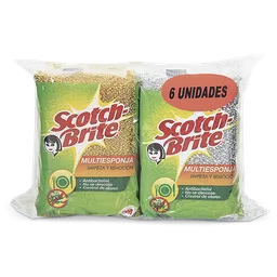 Scotch Brite Multiesponja Dorada y Plateada 