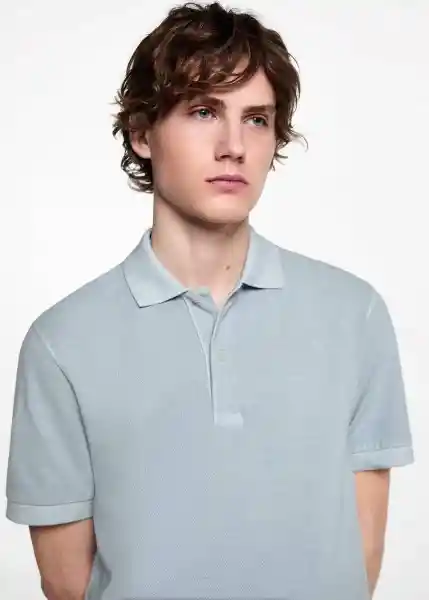 Camiseta Polo Slimmy Azul Talla 21 Teen Niños Mango