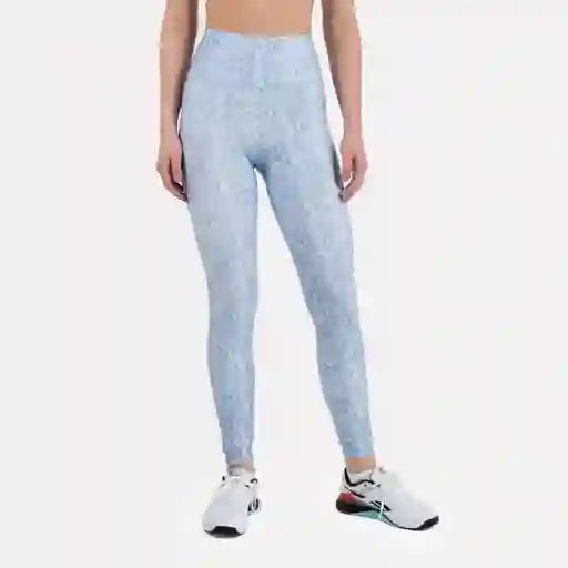 Reebok Licra Id Train Aop Tight Entrenamiento Mujer Azul Talla M